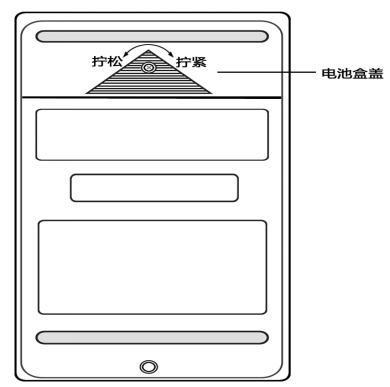 数字双钳相位伏安表电池更换示意图