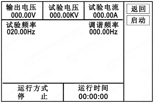 校验用谐振升压试验装置自动试验图